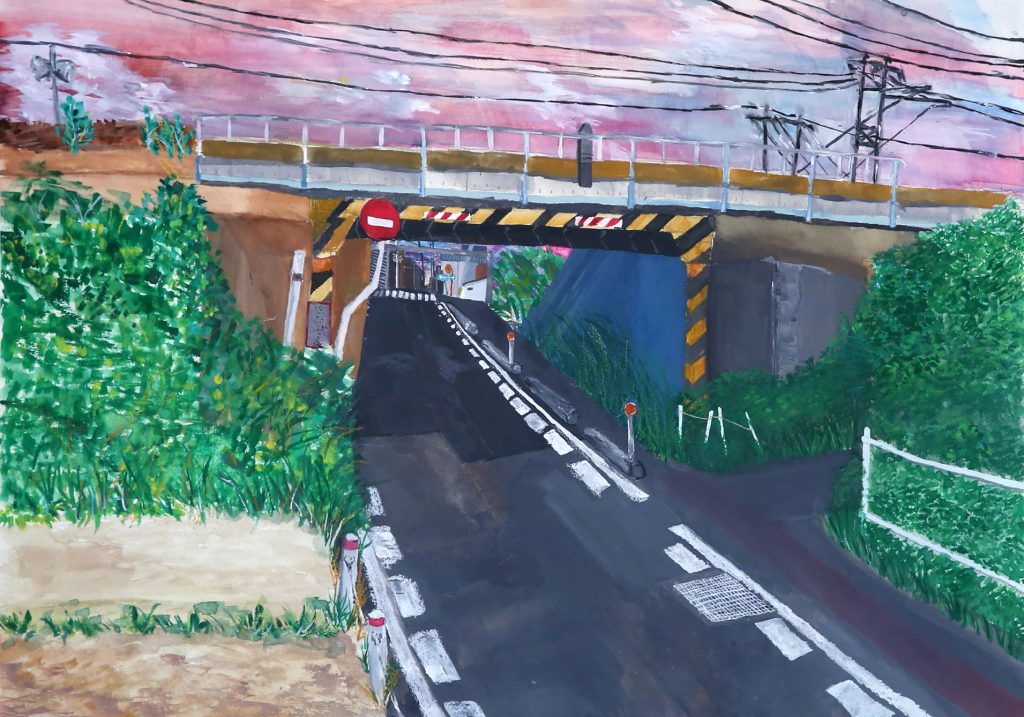 「思い出の道」第二中学校　３年　庄司　七海